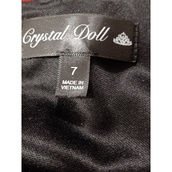 Crystal Doll Sliver Metallic Dress Junior's Size 7 - Picture 9 of 9